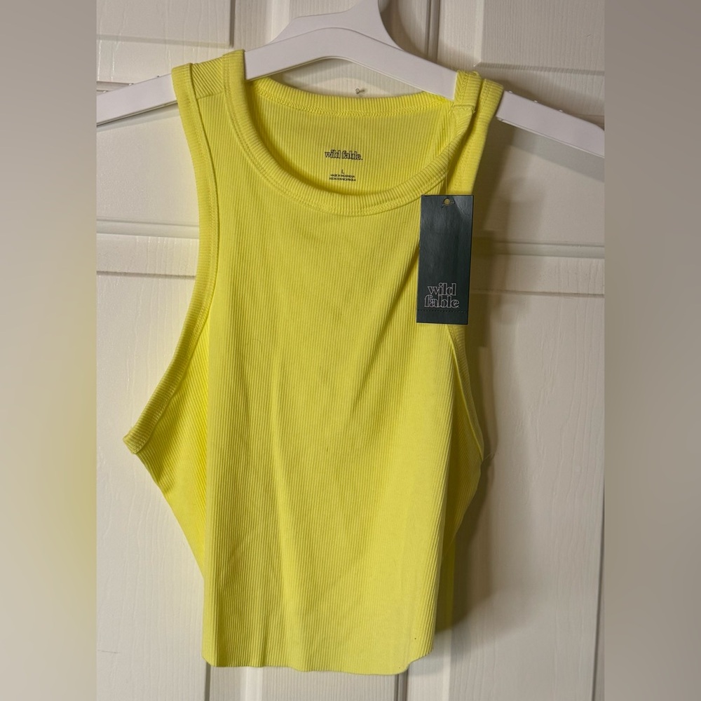 Wild Fable Bright Yellow Tank Top